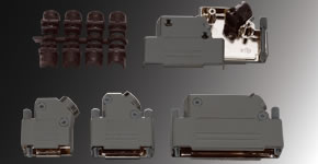 Two Piece Metal 45 Degree Exit Covers with Thumbscrews