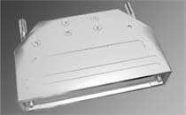 Two Piece Metal Straight Exit Covers with Thumbscrews – Black Finish